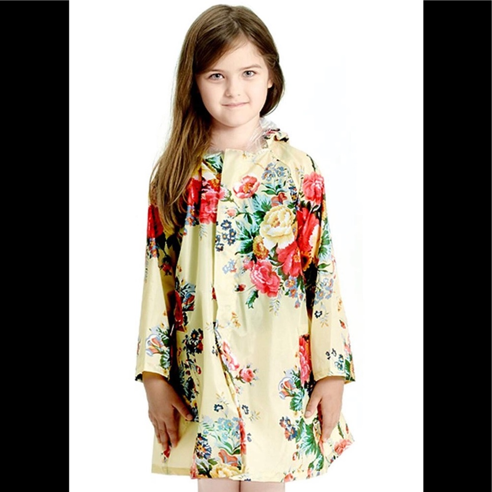 💚 Girls Rain Jacket - Picture 2 of 5